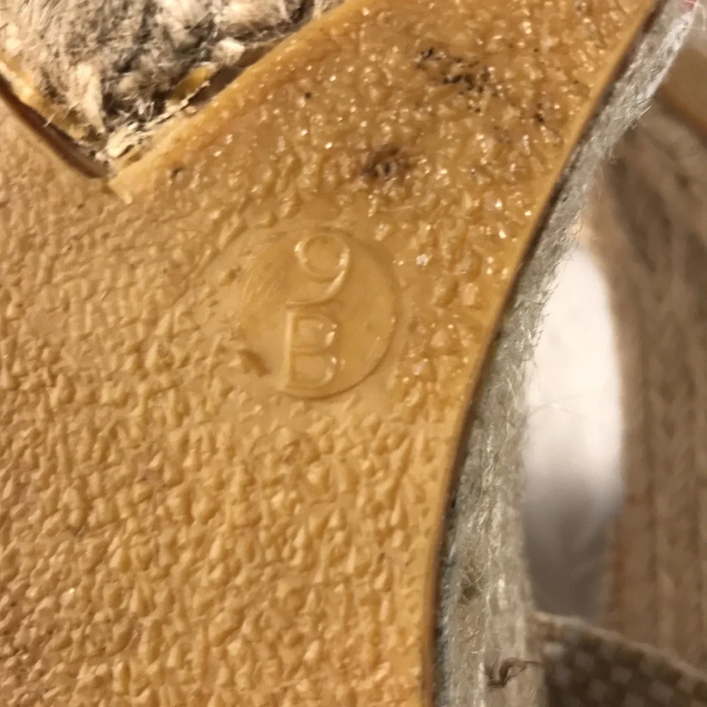 Coach Women’s Kerrie Patchwork Canvas Wedge Espadrille Ankle Tie Sandals Shoe